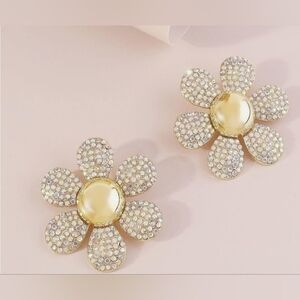 Beautiful Flower Statement Earrings- NEW!